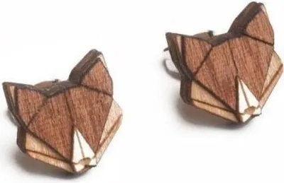 Obrázok produktu pre BeWooden drevené náušnice Fox Earrings univerzálna