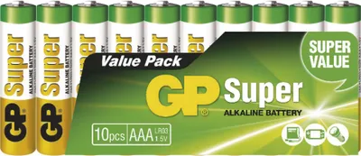 Obrázek produktu pro GP Alkalická baterie Super AAA (LR03), 10 ks, B1310G