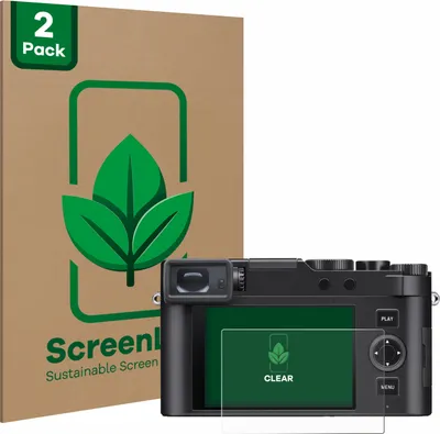 Produktbild von 2x ScreenLeaf Schutzfolie für Leica D-Lux 8 nachhaltiger Displayschutz Display Schutz Folie Klar Transparent