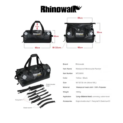 Obrázek produktu pro Rhinowalk brašna na motorku 65L