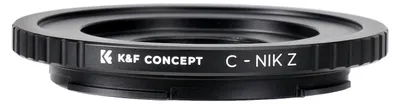 Produktbild von Objektivadapter C-Mount auf Nikon Z - Kamera Adapterring - CCTV/Cine-Objektiv - Manuelle Fokussierung - Metallbajonett