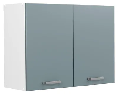 Produktbild von Küchenglasschrank Vicco R-Line Blau-Grau/Weiß 80 cm, Model 71454
