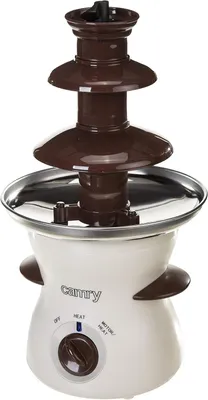 Produktbild von JUNG CAMRY CR4457 Schokobrunnen mit Schmelzfunktion 0,5 L, 3 Ebenen, 80W, Schokoladenbrunnen für Zuhause, Fließfunktion & Warmhaltefunktion