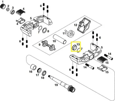 Produktbild von Crankbrothers Pedal Bushing Lagerbuchse, Level 2+3+11, innen