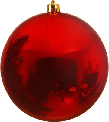Produktbild von Christbaumkugel rot 25 cm groß glänzend 1 Stück