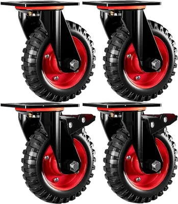 Produktbild von Robuste Lenkrollen für Trolleys, 4 Stück