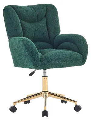 Image de Chaise de bureau, conception ergonomique, réglable en hauteur, verte