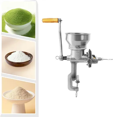 Produktbild von Getreidemühle, Gusseisen & Mangansiliziumstahl, einstellbare Grobheit, manuelle Bedienung, Einlassdurchmesser 9 cm, Produkthöhe 28,5 cm