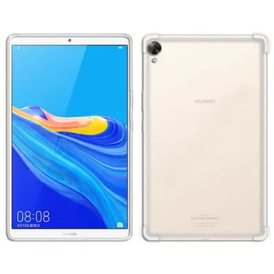 Produktbild von cofi1453® Silikon Hülle Bumper Transparent kompatibel mit HUAWEI MEDIAPAD M6 8.4 Zoll Case TPU Soft Handyhülle Cover Schutzhülle