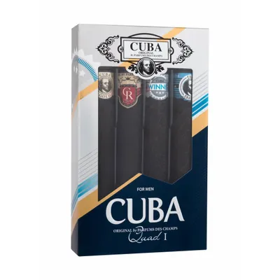 Zdjęcie produktu dla SET CUBA ORIGINAL Quad dla mężczyzn Gold & Royal & Winner & Shadow 4x35ml