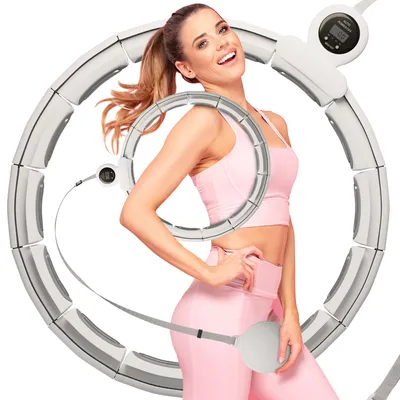 Produktbild von Smart Hula Hoop Reifen mit Zähler 60-115 cm 10 bis 16 Glieder weiß