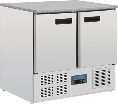 Zdjęcie produktu dla Witryna chłodnicza Polar Series G z blatem marmurowym, 2 drzwi, 240 l