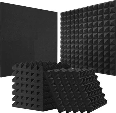 Produktbild von Akustikschaumstoffplatten - 36 Stück - 300x300x50 mm - Akustikpaneele zur Schalldämmung - Schallschutz für Räume
