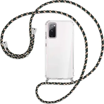 Produktbild von Handykette Backcover-Schutzhülle mit Band (Metall silberfarben) für Samsung Galaxy S20 FE / Lite - camouflage