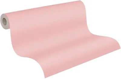 Produktbild von Unyqoos® Massivrosa Nonweven-Tapete mit Struktur für einen stilvollen Wohnraum