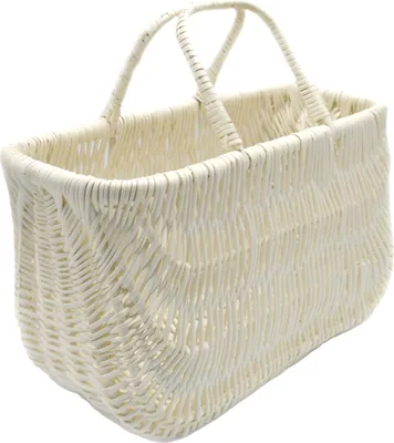 Produktbild von MyBer® Rattankorb Weidenkorb Tragekorb Korbtasche Taschenkorb Tasche Korb Weide weiß K9-489-W