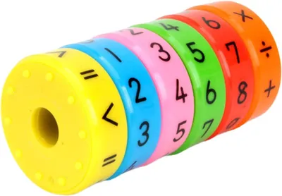 Productafbeelding van Magnetische rekenrollen - Set van 6 - Wiskundesspeelgoed - Schoolzakvulling voor jongens en meisjes