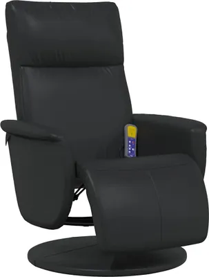 Image de vidaXL Fauteuil relax de massage Noir 71 x 90 x 105 cm Similicuir