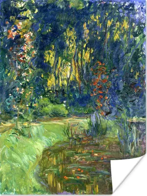Produktbild von MuchoWow® Poster Der Seerosenteich - Gemälde von Claude Monet 30x40 cm - Wandplakat - Poster Kinderzimmer