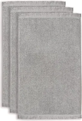 Produktbild von vtwonen Gästetuch Groove Anthracite 30x50 Set a 3 Stk grau
