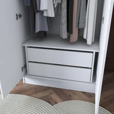 Productafbeelding van Skye Decor, hoogwaardige nesttafel (3-delig) - Saffier eikenhout, 100% melamine, wit