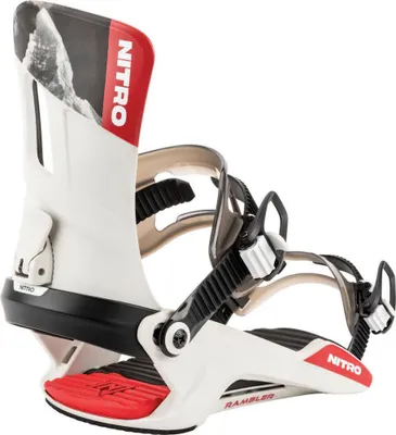 Produktbild von NITRO Rambler Unisex Snowboard-Bindung weiß/rot M