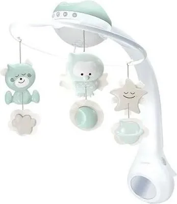 Image de Mobile Musical Infantino Douce Nuit 3en1, Veilleuse, Lampe à Poser, Vert Menthe