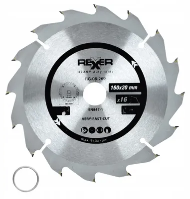 Obrázok produktu pre Rexxer REXXER Kotúčová píla na drevo 160 mm 16 zubov HM