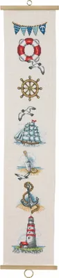 Obrázek produktu pro Permin sada pro vyšívání křížkovým stehem „Maritime“, 18 x 90 cm, 35-6120