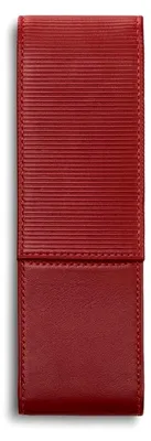 Produktbild von Lederwaren Etui aus hochwertigem Nappaleder in Rot für zwei Schreibgeräte