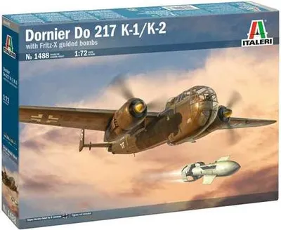 Image de Modèle réduit avion 1488 - Do 217K avec Fritz X (1:72)