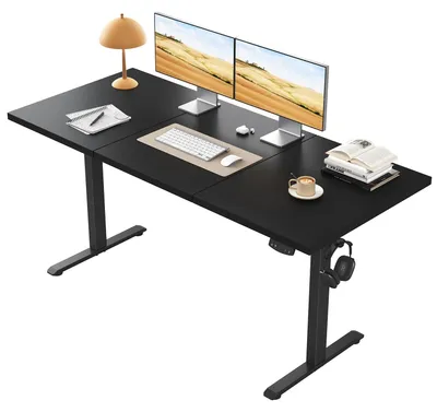 Productafbeelding van Sta Zit Bureau Elektrisch Verstelbaar - 120x60 cm Werkblad - Zwart