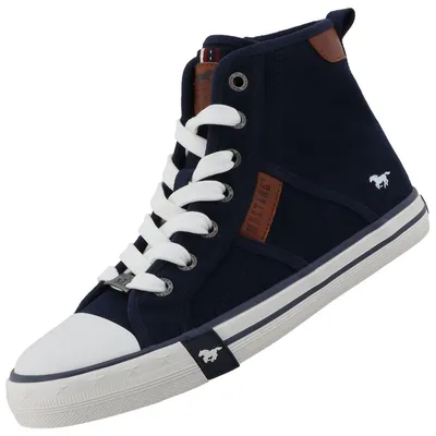 Immagine prodotto di Sneaker da donna Mustang alte in tela, blu