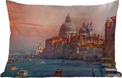 Produktbild von MuchoWow® Outdoor Kissen - Italien - Venedig - Canal Grande - 60x40 cm - Wetterfest - Lounge Kissen - Zierkissen - Kissen für Innenräume