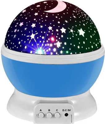 Zdjęcie produktu dla Lampka Nocna LED Projektor Gwiazd - Kula Obrotowa 360°