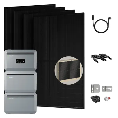 Produktbild von Powerness® Balkonkraftwerk NEXA 2000 Speicher, 2x NEXA2000E Erweiterungsakku, 4x500W Module, 4x Fischer Fassadenhalterung, 0% MwSt