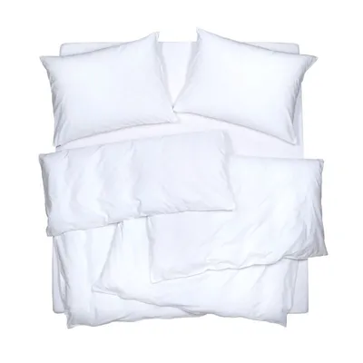 Obrázek produktu pro SCANquilt povlečení KREP UNI bílá 100% bavlna 140 x 200/70 x 90 cm