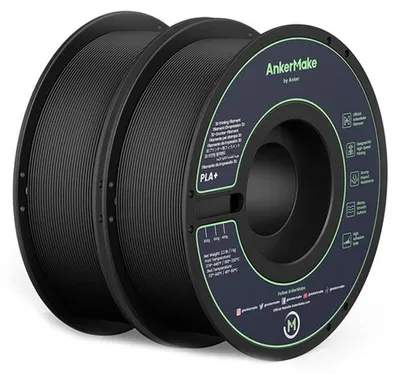 Image de PLA+ AnkerMake 1.75mm 2kg filament noir (V6110111)