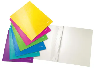 Obrázok produktu pre Leitz 30011099, Bežný zakladací obal, A4, Kartón, Rôzne farby, Krajina/portrét, 250 listy