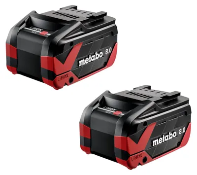 Zdjęcie produktu dla Akumulator Metabo 2x LiHDX 18 V 8,0 Ah CAS Li-Ion ( 2x 624975000 )