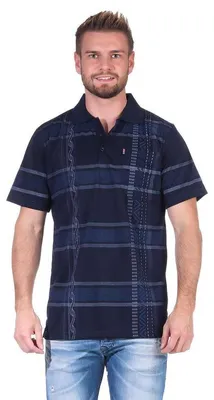 Produktbild von Herren Poloshirt T-shirt Polo-Hemd Kurzarm, Dunkelblau M