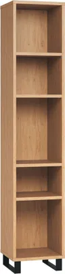 Produktbild von Regal Patitas 22, Farbe: Eiche - Abmessungen: 195 x 39 x 38 cm (H x B x T)