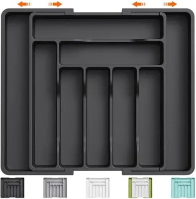 Image de Organisateur de couverts Famanu, extensible - grande taille
