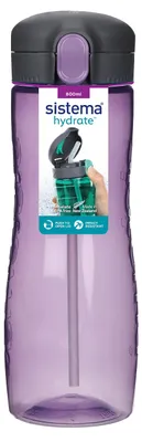Produktbild von Sistema Hydrate Quick Flip Wasserflasche | 800 ml | BPA-freie Wasserflasche mit