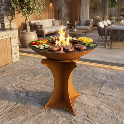 Produktbild von ASH Titan Plancha-Grill aus Cortenstahl