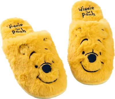 Produktbild von Winnie the Pooh - Damen Pantoffeln, Gesicht NS8605 (38 EU - 39,5 EU) (Gelb)