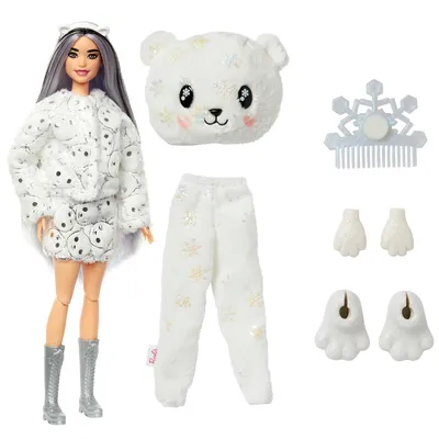 Produktbild von Barbie Cutie Reveal Winter Schneeflocken Puppe - Polar Bear