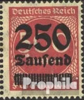 Produktbild von Briefmarken Deutsches Reich 1923 Mi 295I, weißer Fleck zwischen 5 und M (Feld 88) postfrisch Hochinflation