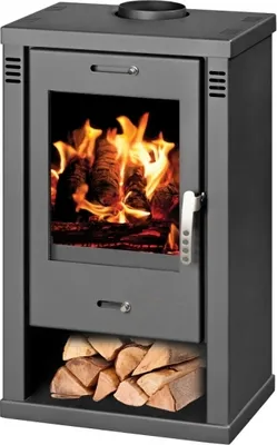 Produktbild von EEK A+ Kaminofen Victoria Torino, dauerbrandfähig schwarz– 7,2kW