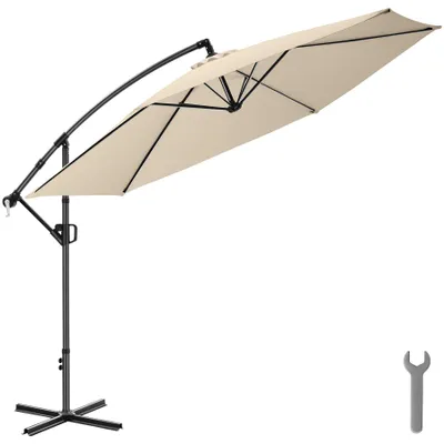 Obrázek produktu pro tectake® slunečník Artemis 3,5 x 3,5 m, otočný o 360° s dvojitou střechou